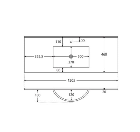 Fienza Dolce Alina Scandi Oak 1200 Wall Hung Vanity