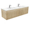 Fienza Dolce Alina Scandi Oak 1500 Double Bowl Wall Hung Vanity