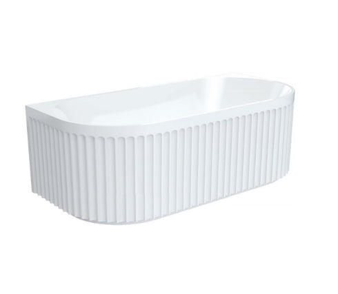 Fienza Eleanor 1700 Fluted Back To Wall Bath