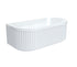 Fienza Eleanor 1500 Fluted Back To Wall Bath