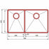 Franke Bolero BOX220-42/29 SBL Double Bowl Sink