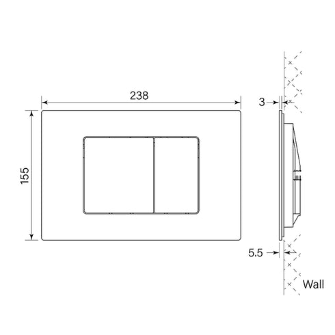Geberit Flush Plate by Faucet Strommen