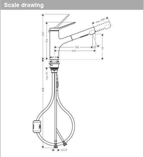 Hansgrohe Zesis Pullout Mixer