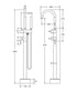 Fienza Hustle Floor Mounted Bath Mixer