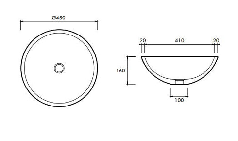 Apaiser Lunar Globe Above Counter Basin