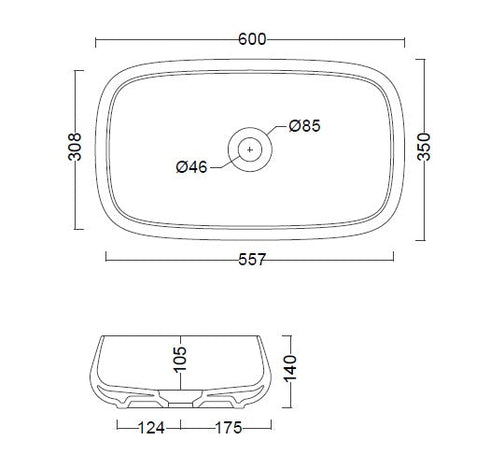 Studio Bagno Nur 60 Above Counter Basin