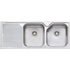 Oliveri Nu-Petite Double Bowl Inset Sink With Drainer