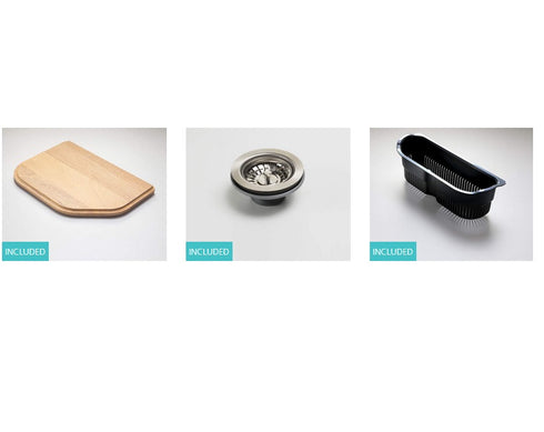 Oliveri Nu-Petite Double Bowl Inset Sink With Drainer