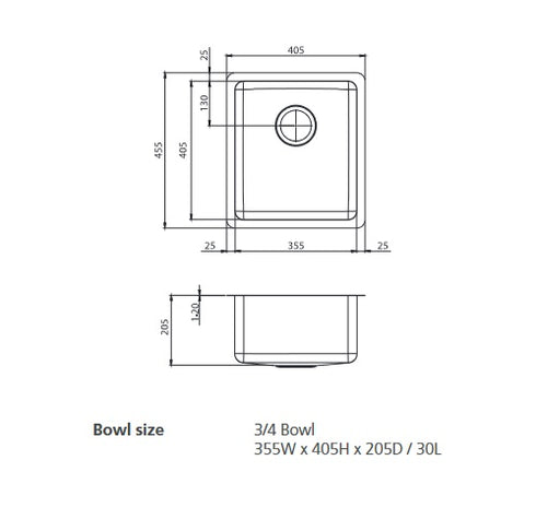 Oliveri Sonetto Single Bowl Universal Sink
