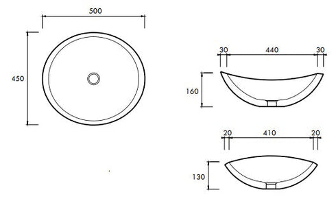 Apaiser Oman 500 Above Counter Basin