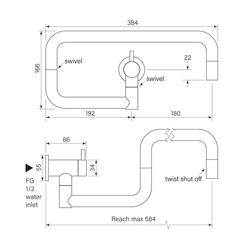 Faucet Strommen Pegasi Pot Filler