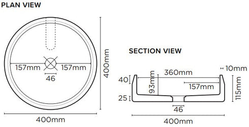 Prism Concrete Basin