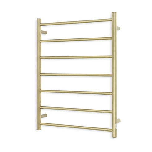 Radiant Heated Towel Rail Light Gold Round Bar LG-RTR01