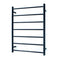 Radiant Heated Towel Rail Matt Black Round Bar BRTR01