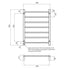 Radiant Heated Towel Rail Matt Black Round Bar BRTR01