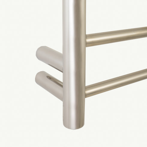 Radiant Heated Towel Rail Polished Stainless Steel Round Bar RTR01