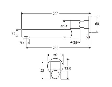 Michelle Swivel Bath Outlet