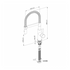 Villeroy & Boch Steel Expert Compact Pull Down Kitchen Mixer