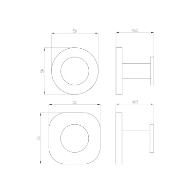 Villeroy & Boch Architectura Robe Hook