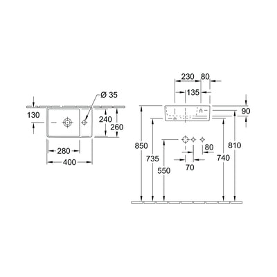 Villeroy & Boch Memento 2.0 Hand Basin
