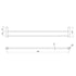 Phoenix Vivid Slimline 800mm Double Towel Rail