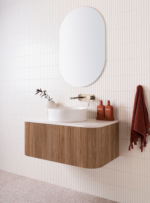 ADP Waverley Curved Wall Hung 750mm Vanity Cabinet