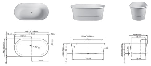 Dado Julia Freestanding Bath
