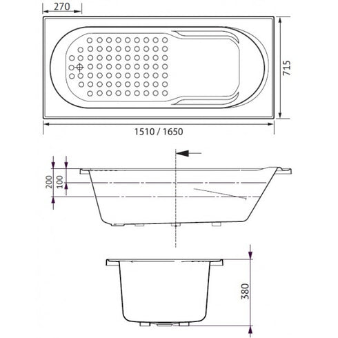 Decina Bambino Inset Bath