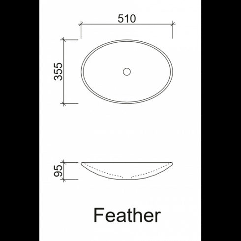 Feather Above Counter Basin