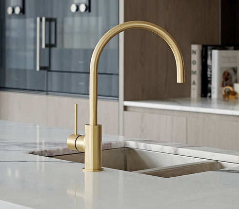 Phoenix Vivid Slimline 220mm Gooseneck Sink Mixer