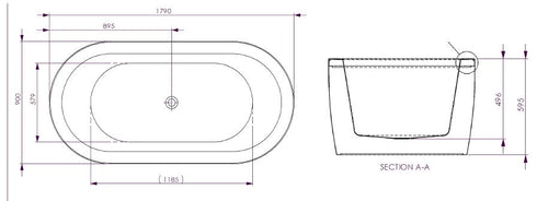 Decina Mintori Freestanding Spa Bath