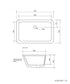 Seima Plati 204 Matte White Silk Undercounter Basin
