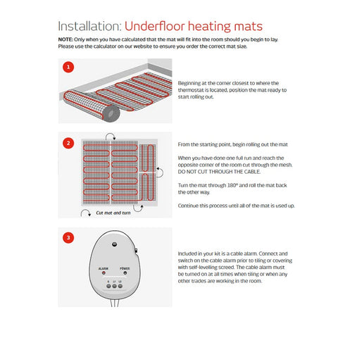 Radiant Under Tile Floor Heating Kit