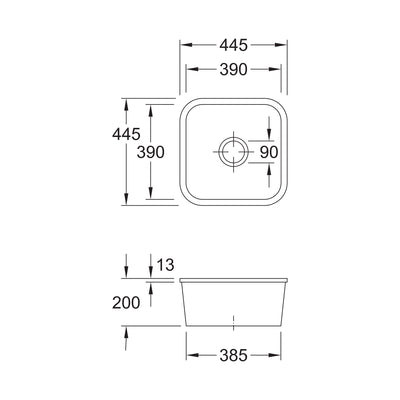 Villeroy & Boch Cisterna 50C Undermount Sink