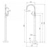 Vivid Slimline Floor Mounted Bath Mixer