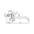Zucchetti Isystick Wall Basin Mixer 215mm Spout