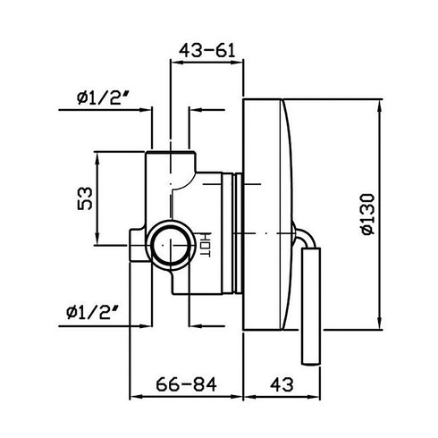 Zucchetti Isystick Shower Mixer