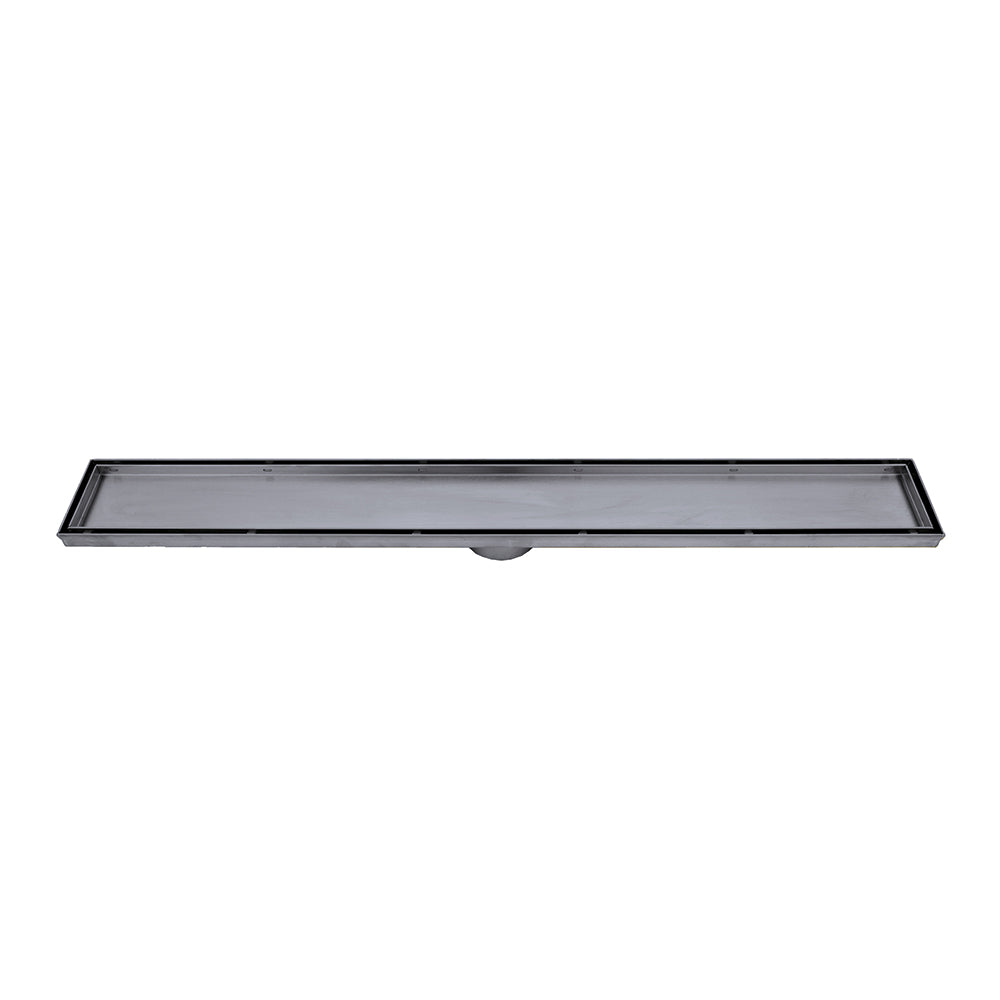 Radiant Linear Tile Insert Floor Grate Gun Metal Grey 800mm x 100mm 74 ...