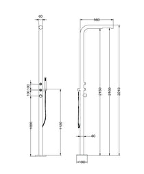 Rainware Avoca Freestanding Outdoor Shower