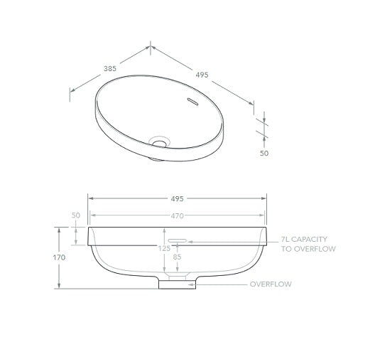 ADP Ozera Semi Inset Basin – Tuck Plumbing Fixtures