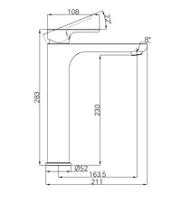 Harmony Bassini Plus Tall Basin Mixer