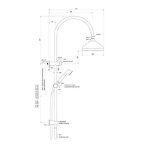 Faucet Strommen Cascade Dual Shower 600