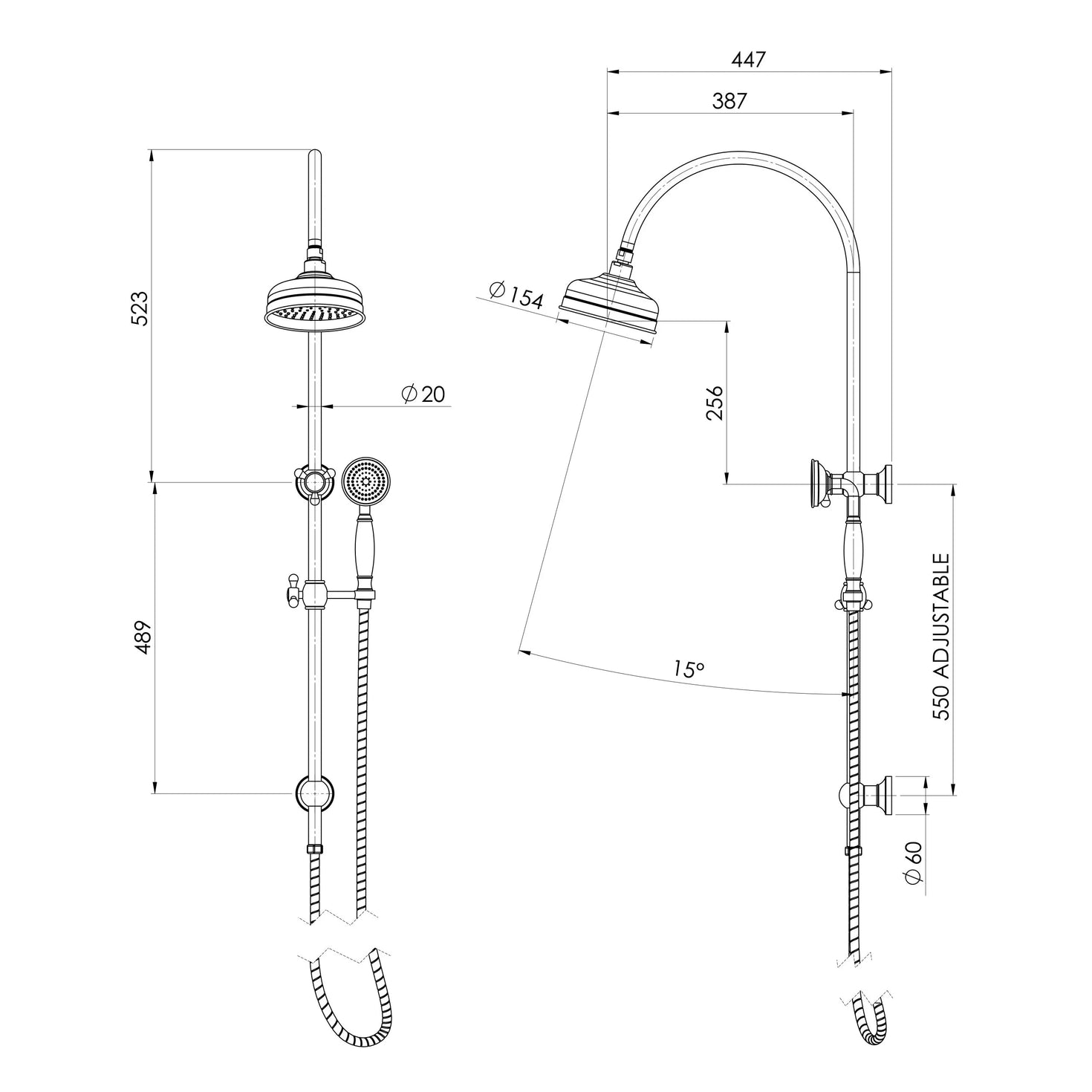 Phoenix Cromford Twin Shower System