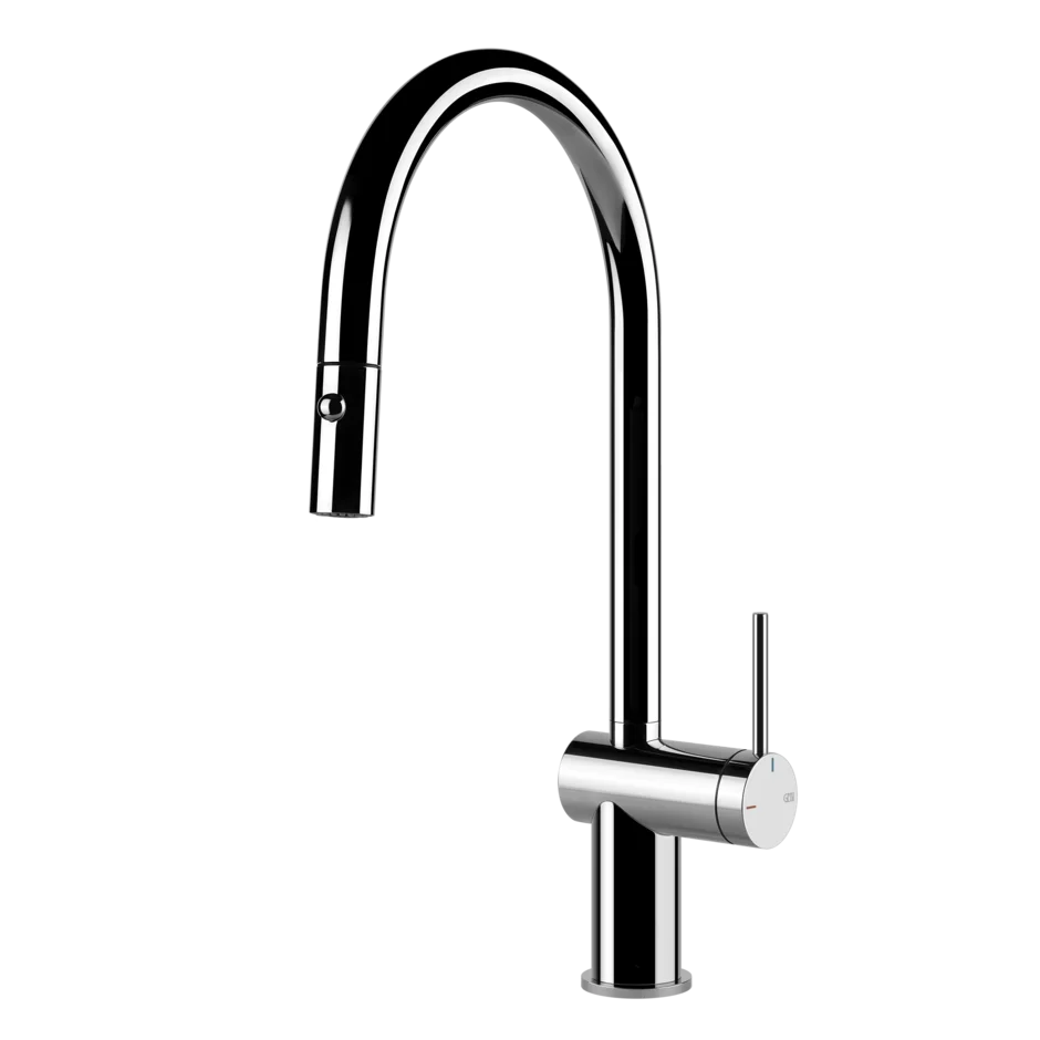Gessi Inedito Goose Neck Pull Out Spray Mixer