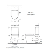 Space Solution Close Coupled Skew Toilet Suite