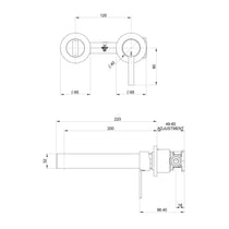 Phoenix Lexi MKII Wall Basin Mixer