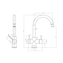 Nero Mecca 3 Way Filtered Mixer Tap