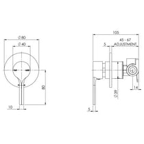 Phoenix Vivid Slimline Oval Shower Mixer