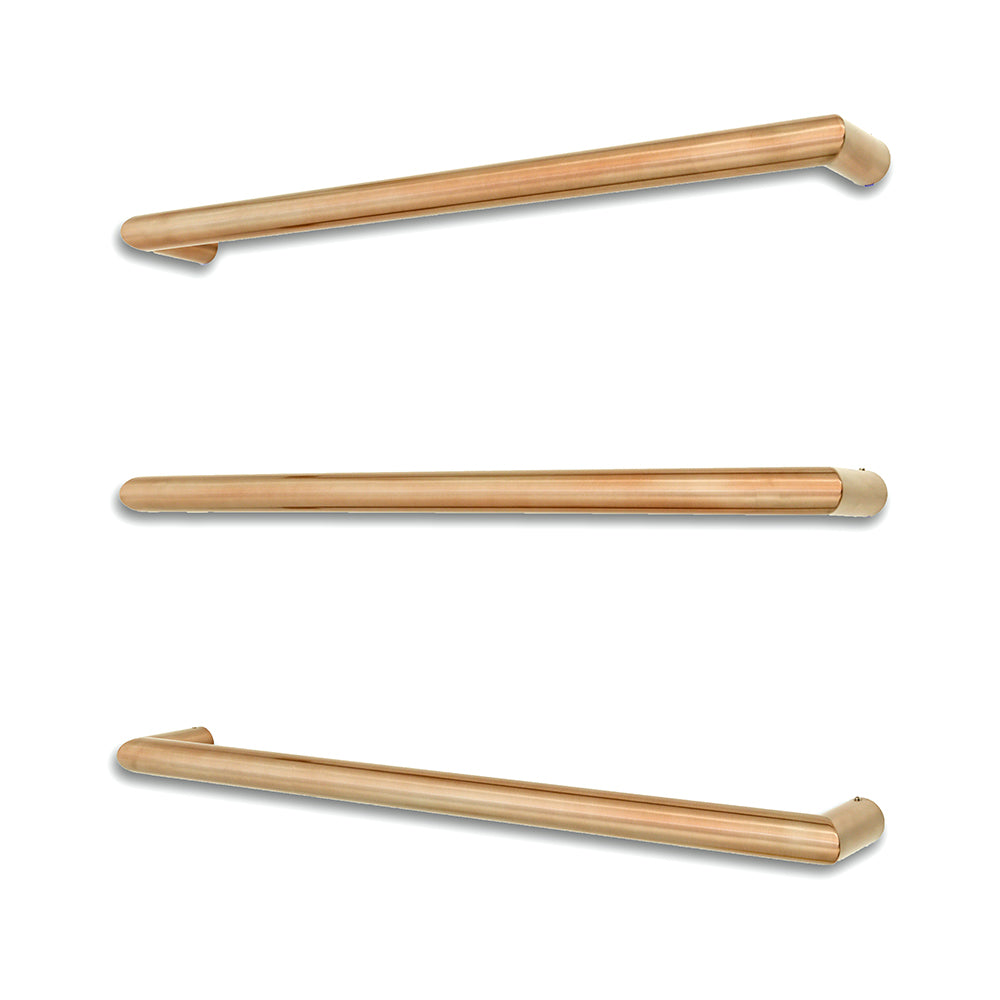 Radiant Low Voltage Single Round Bar 650mm Champagne