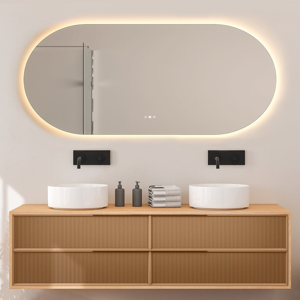 KÄPSEL Fless Framless Oval 1500 Led Mirror